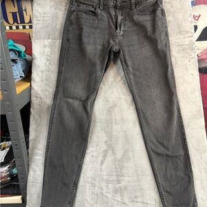 Hollister Gray Super Skinny Jeans with Subtle Fading